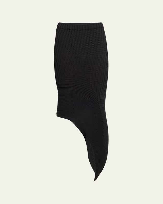 Subdued Twisted Asymmetric Skirt